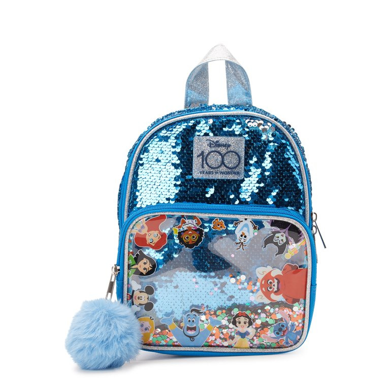 Disney 100 Girls Party Time Mini Backpack Blue - Walmart.com | Walmart (US)