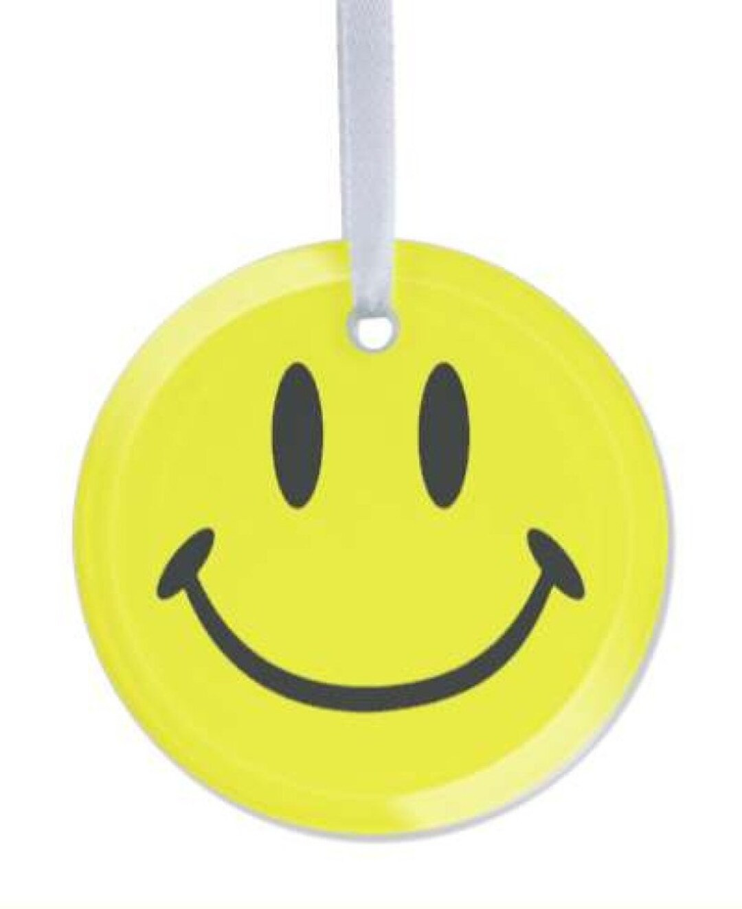 1 Pack Classic Smiley Face Tempered Glass Christmas Ornament - Etsy UK | Etsy (UK)