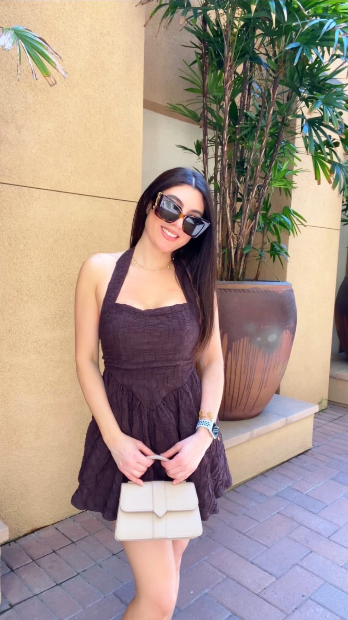 Brown halter dress perfect for summer! 🤎 sold out at Zara, but I found similar ones! All linked! Enjoy shopping beauties!🥰🫶 

#LTKSummerEdit #LTKSaleAlert #LTKFindsUnder50