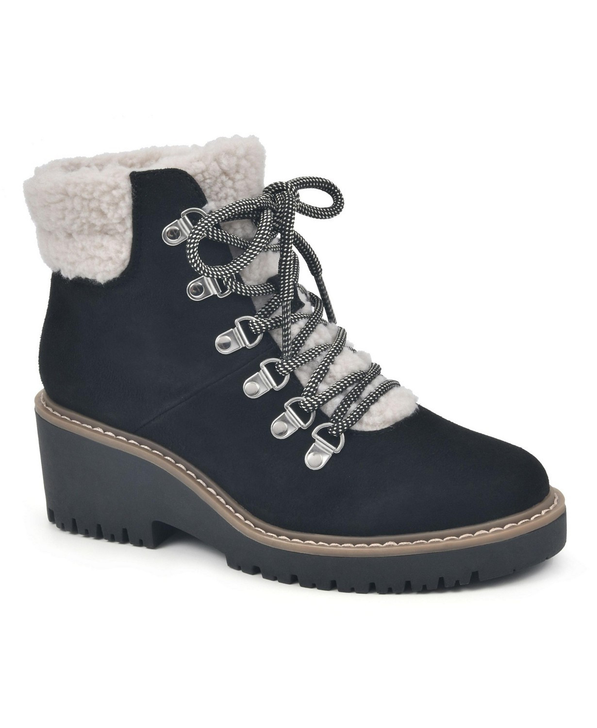 White Mountain Women's Dynamite Lug Sole Wedge Bootie & Reviews - Booties - Shoes - Macy's | Macys (US)