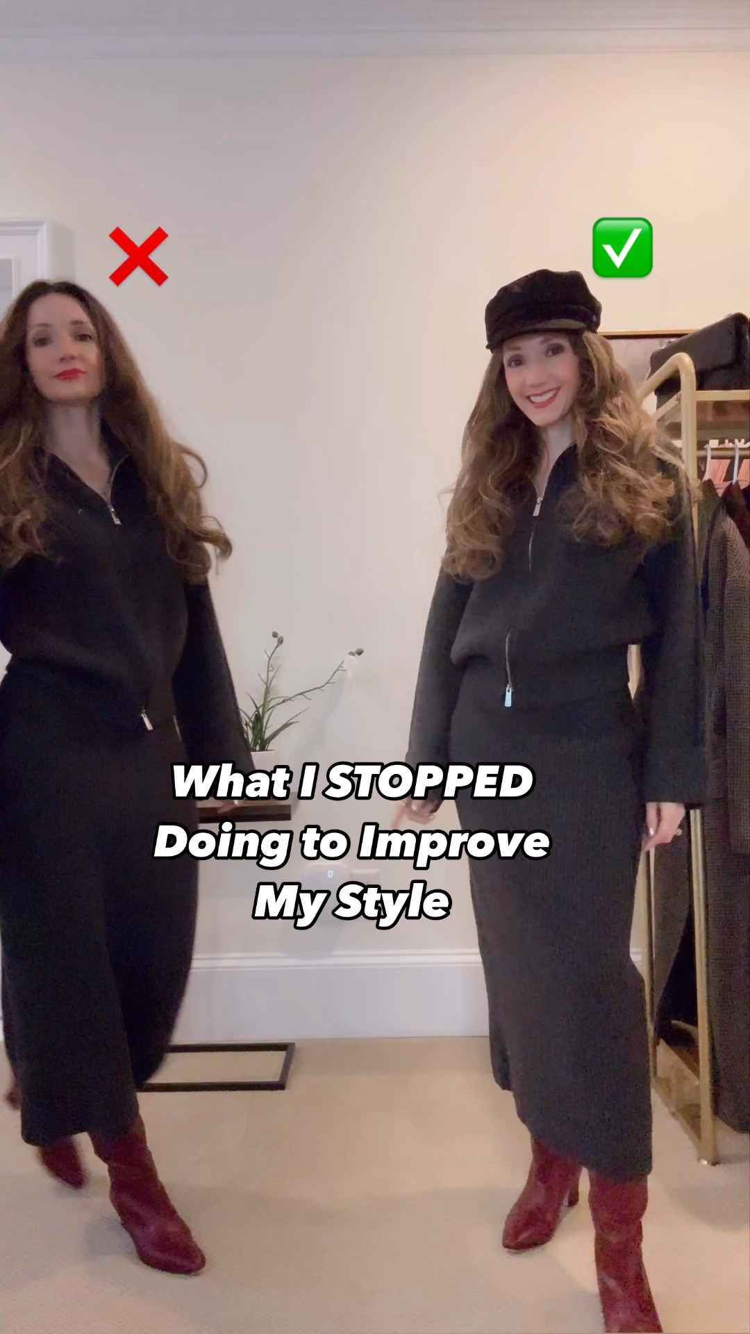 

Love it or leave it? 3 easy tweaks to look a little more chic and stylish!
1) set xs
Hat 
2) dress xs 
3) coat xs

3 things I STOPPED doing to improve my style ✅
1) Forgetting about hats- hats are chic and functional! This season we’re seeing a lot of bucket hats, faux fur, pillbox and garouche (newsboy)!🎩

2) Only black tights- I love black tights but swapping to brown, burgundy, red, navy, anything goes, can be just the pop of color a neutrals lovers can handle and makes for a fun and interesting outfit!! 🤩

3) Wearing “whatever” coat- we may be dressed to the 9’s underneath but sometimes most people never get to see that, they only see our coat! Inversely, you can sometimes wear a lounge set under a chic coat and look extremely elegant and put together! 

With so many beautiful coats out there, it is sure to be a great ROI purchase 🤑

#LTKGiftGuide #LTKWatchNow #LTKSaleAlert