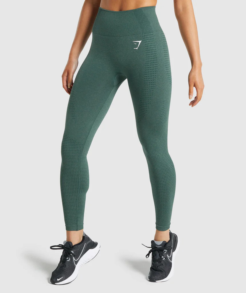 Gymshark Vital Seamless 2.0 Leggings - Dark Green Marl | Gymshark (Global)