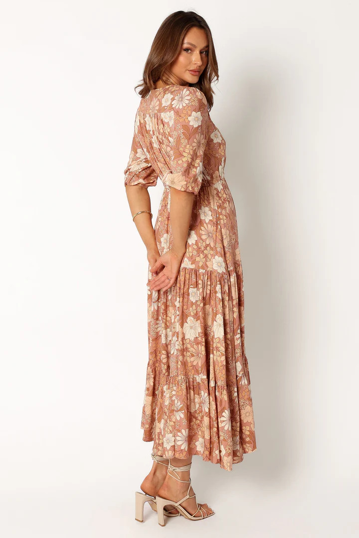 Kelda Dress - Tan Floral | Petal & Pup (US)