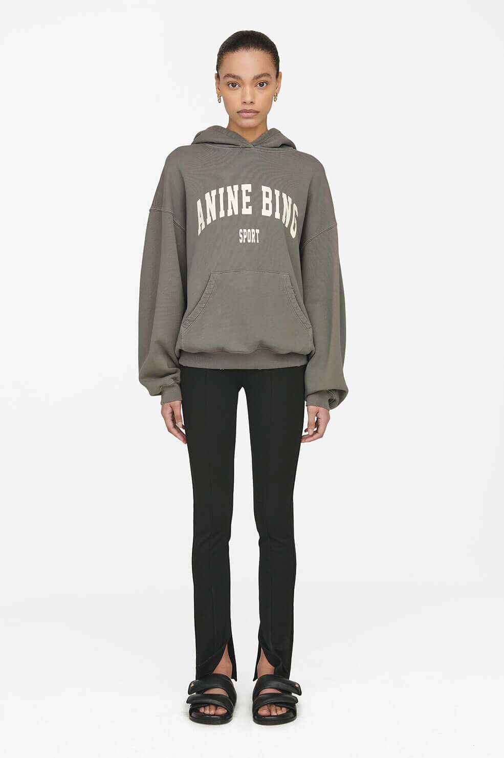 Harvey Sweatshirt - Dusty Olive | Anine Bing