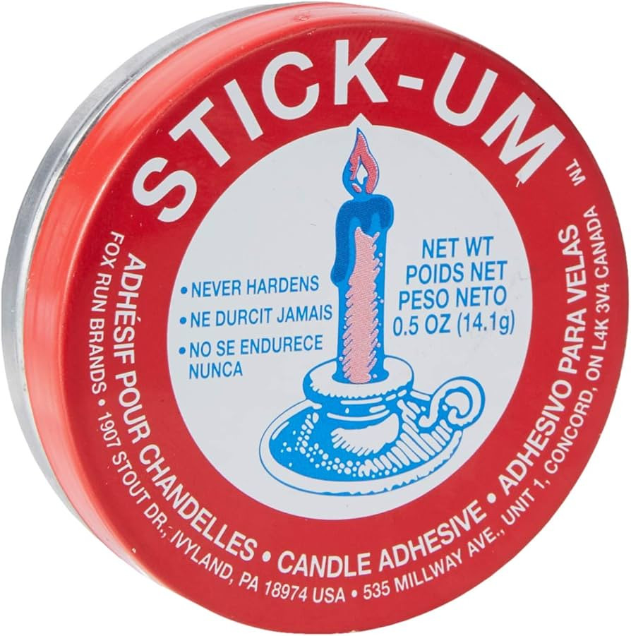 Fox Run Stick-Um Candle Adhesive, 0.5-Ounce | Amazon (US)