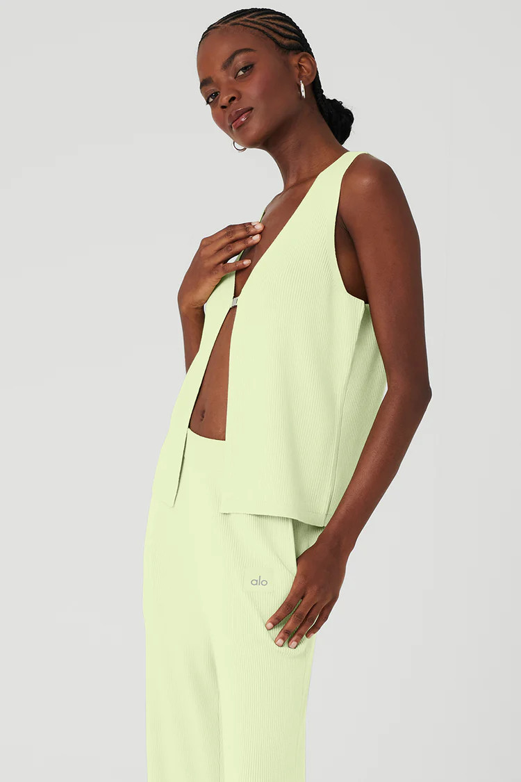 Knit Salana Tank - Iced Green Tea | Alo Yoga (US)