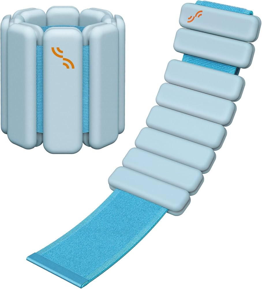 Sportneer Wrist Weights - 1 Pair (1 lb/2 lb Each) | Adjustable Wearable Weights Silicone Wrist Ba... | Amazon (US)