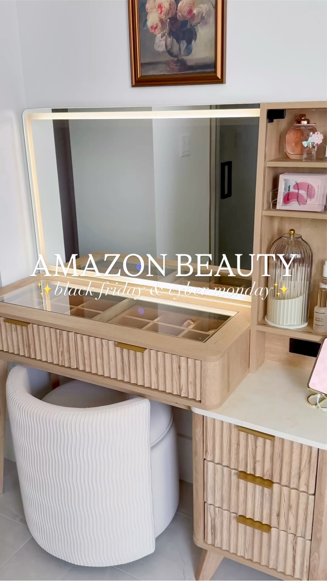 This stunning fluted vanity from Amazon makes an AMAZING gift and is on sale for Black Friday and Cyber Monday! 💄❤️

#amazonbeauty #amazonhome #thesistershoppers #giftideaforher #asmr

#LTKCyberWeek #LTKGiftGuide #LTKBeauty