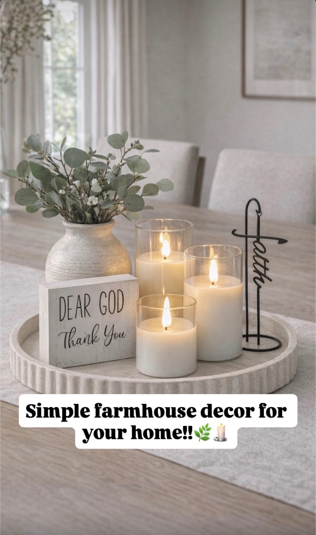Simple farmhouse decor for your home!!🌿🕯️

#LTKHome #LTKselfcare #LTKmomlife