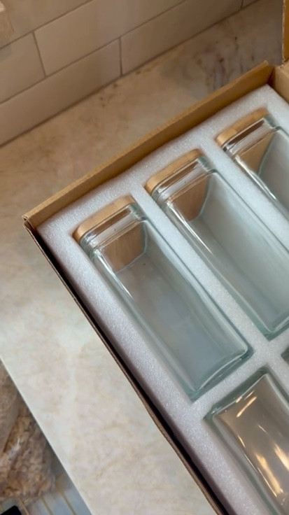 I chose these rectangular glass pantry jars because they make everyday kitchen storage feel simple and organized. The clear glass keeps everything visible at a glance, and the bamboo lids add a warm, clean detail that works well on open shelves or inside the pantry.

I like the space-saving rectangular shape for storing flour, pasta, snacks, and other dry goods without wasting shelf space. I’ve linked this glass pantry container set here if you’re looking for an easy way to keep kitchen staples fresh while keeping your pantry looking calm and tidy.
@Amazon

#LTKHome #LTKU #LTKSaleAlert