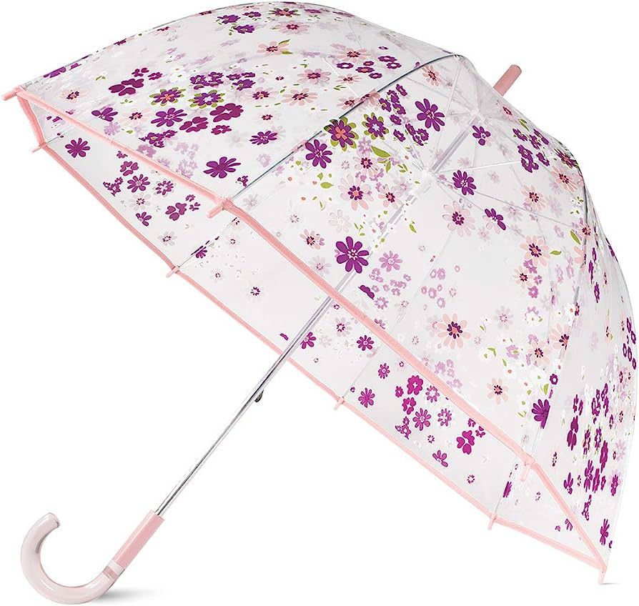 Kate Spade New York Purple/Blush Floral Large Dome Umbrella, Pacific Petals | Amazon (US)