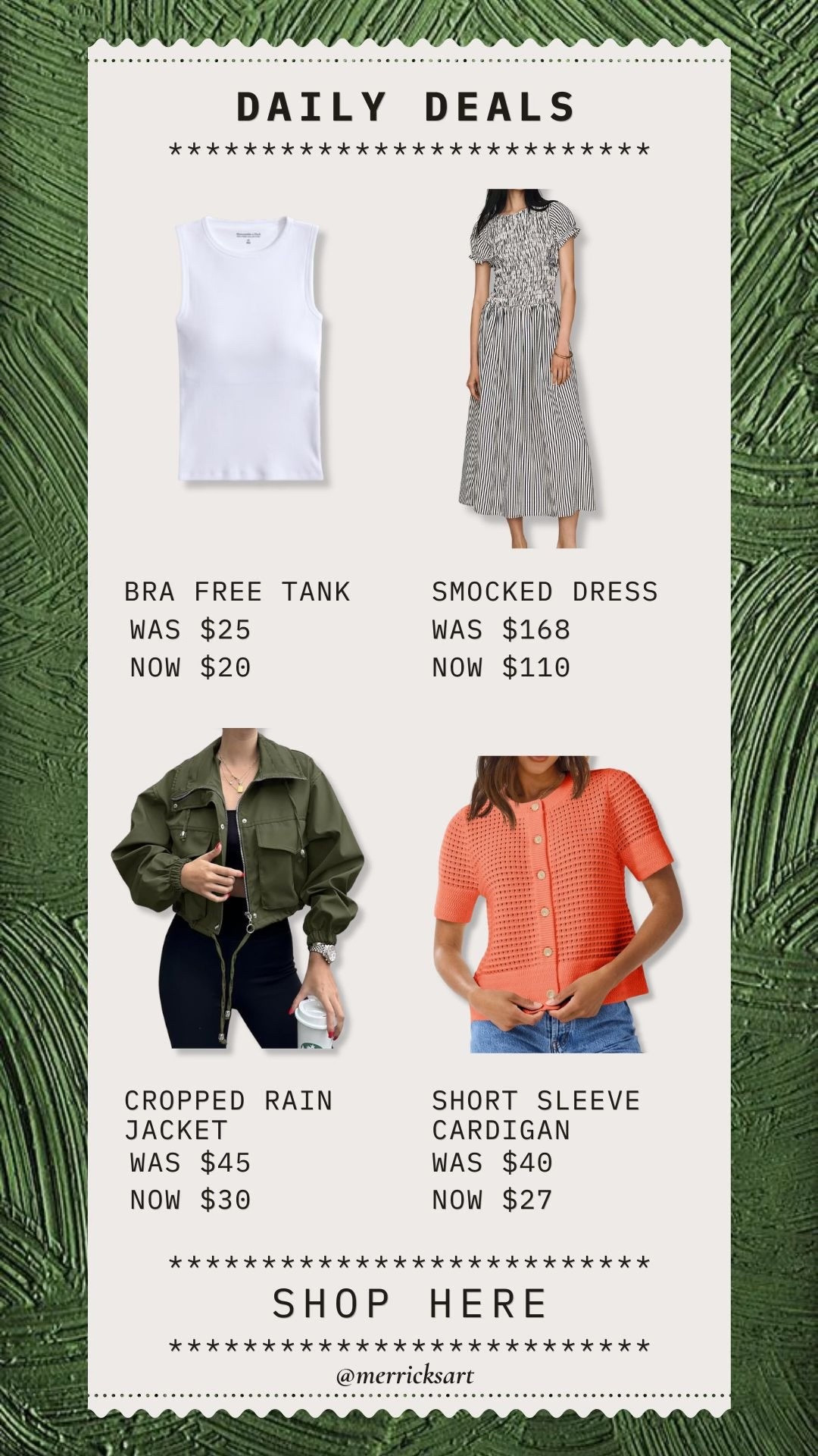 Daily deals! My FAVORITE bra-free tank, this incredible smocked dress, the perfect summer to fall transition jacket, and the cutest cardigan for back to school! ✨

#LTKSeasonal #LTKSaleAlert