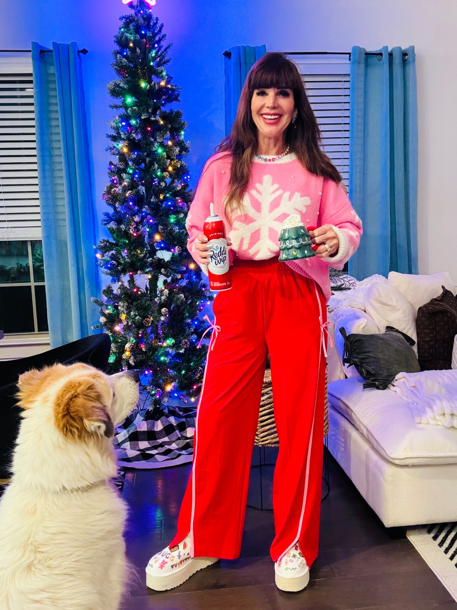 Does your dog like whip cream as much as mine? 😂 

#LTKSeasonal #LTKOver40 #LTKHoliday