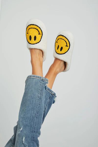 Miss Sparkling Smiley Slippers | Social Threads