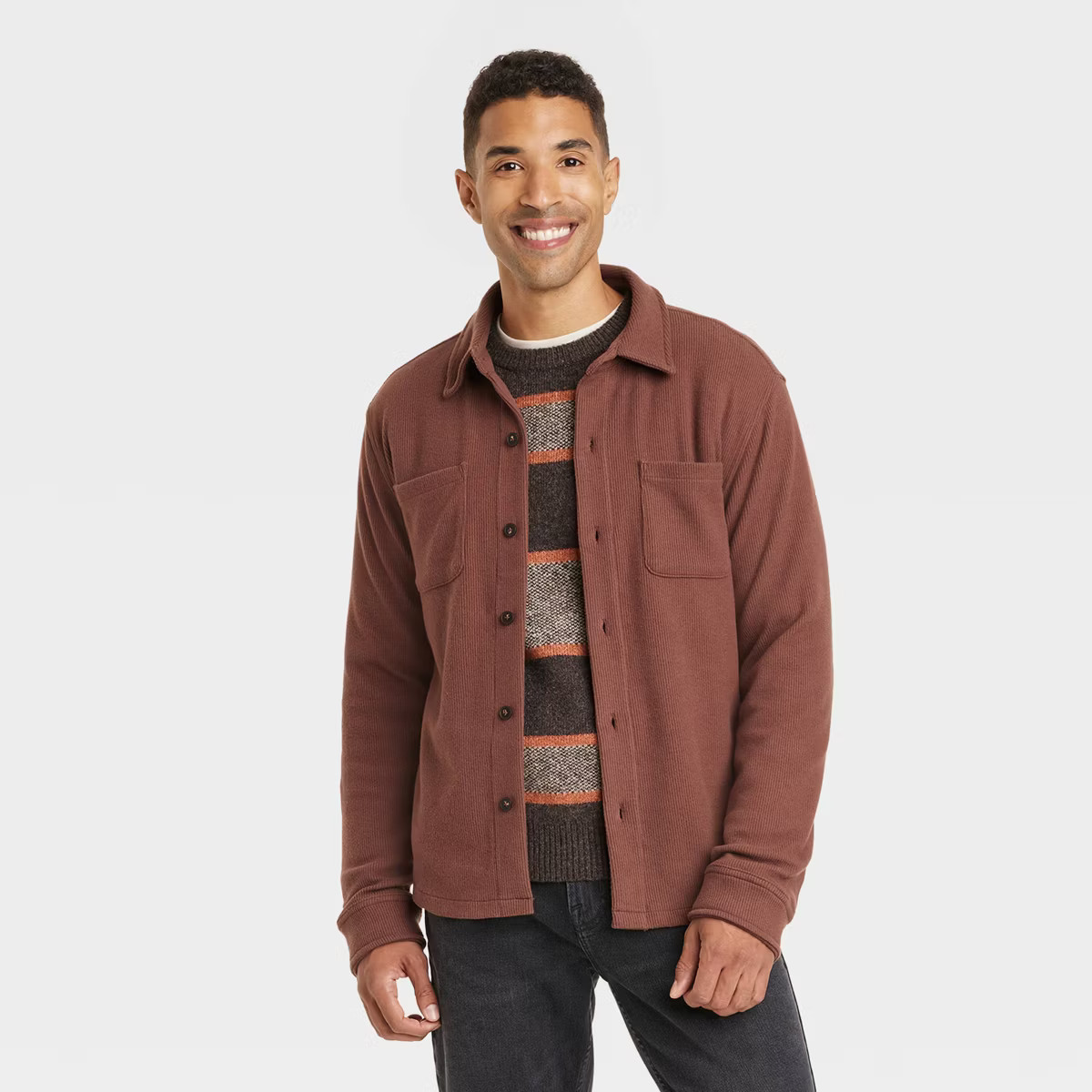 Men's Knit Shirt Jacket - Goodfellow & Co™ | Target