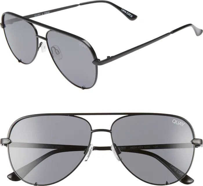 Quay Australia High Key Mini 57mm Aviator Sunglasses | Nordstrom | Nordstrom