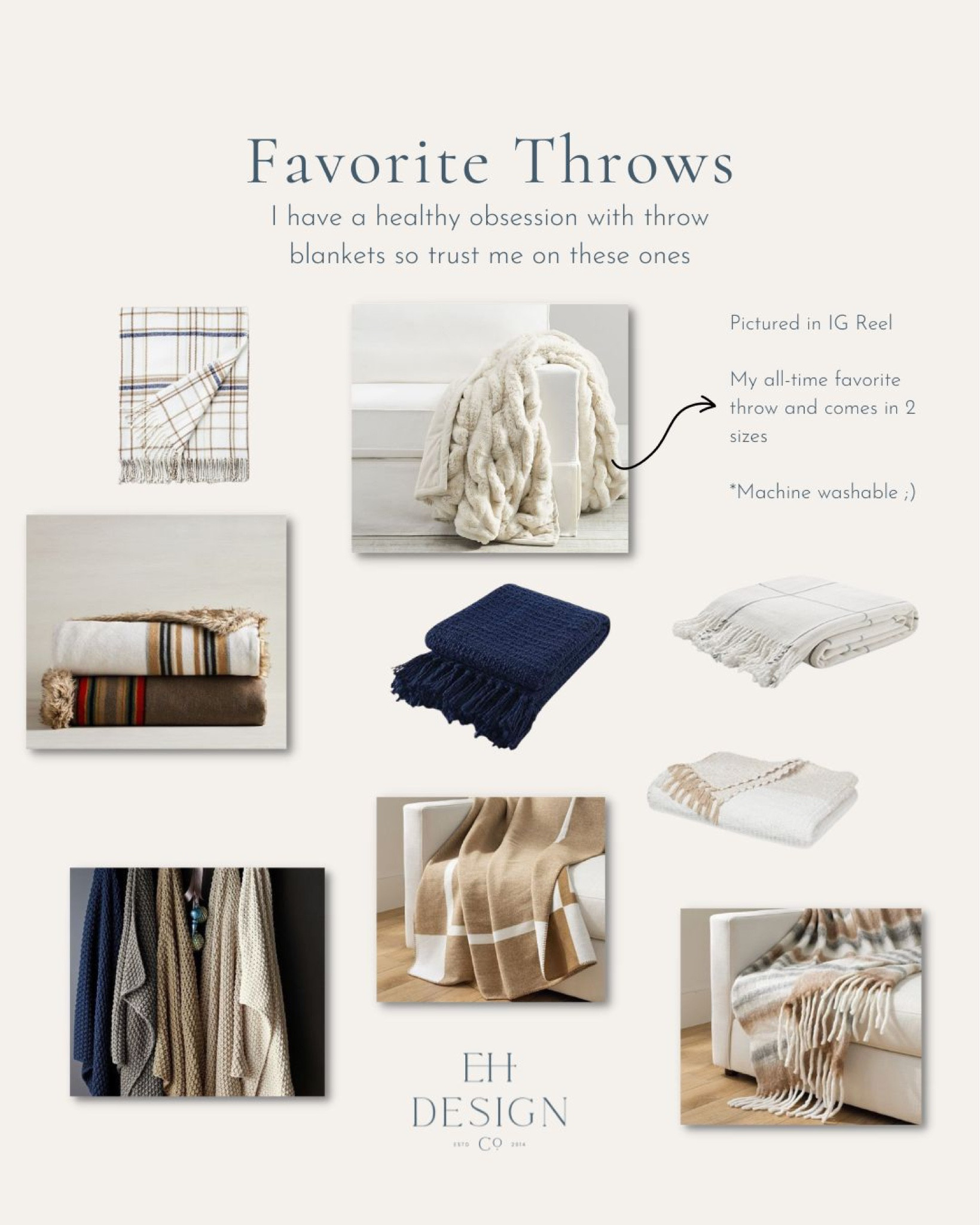 Our favorite throw blankets for the changing season 

#LTKhome