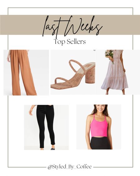 Last weeks top sellers, Amazon dress, beyond yoga top, Target work slacks, dolce Vita heels, 

#LTKFind #LTKworkwear #LTKfit