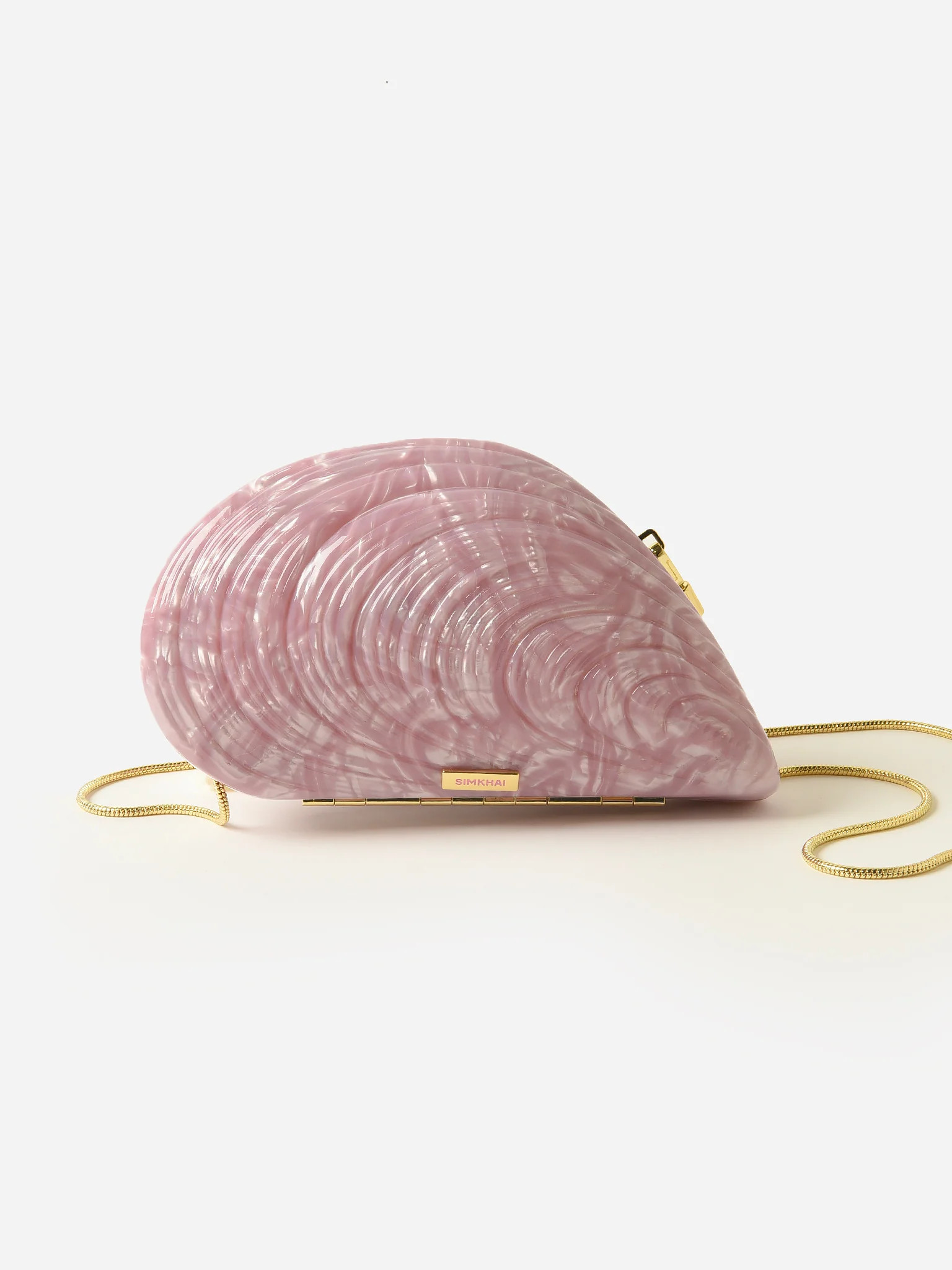 SIMKHAI
                      
                     Bridget Acrylic Oyster Shell Clutch | Saint Bernard