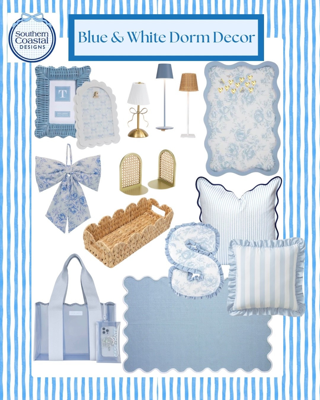Blue and White Dorm Decor your college girls will love! 


#LTKU #LTKHome #LTKSaleAlert