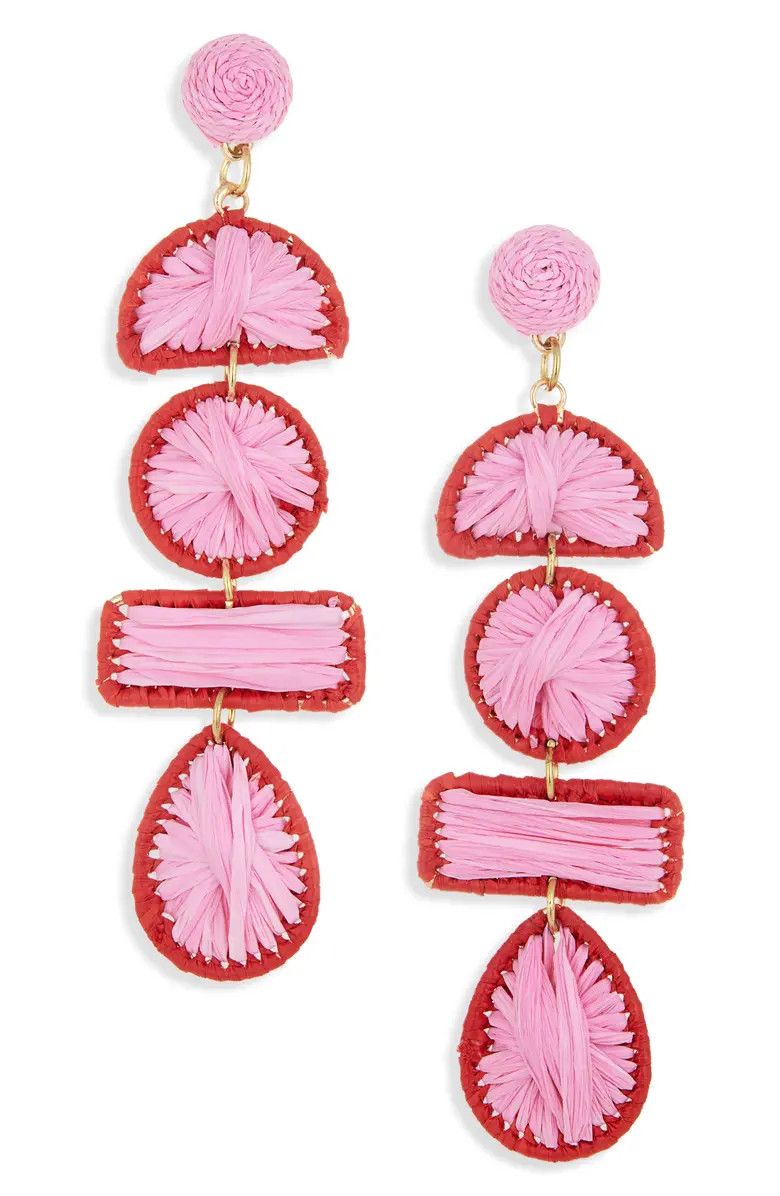 Panacea Raffia Linear Drop Earrings | Nordstrom | Nordstrom