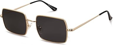 SOJOS Rectangle Polygon Polarized Sunglasses for Women Men Retro Classic Vintage Shades SJ1168 | Amazon (US)