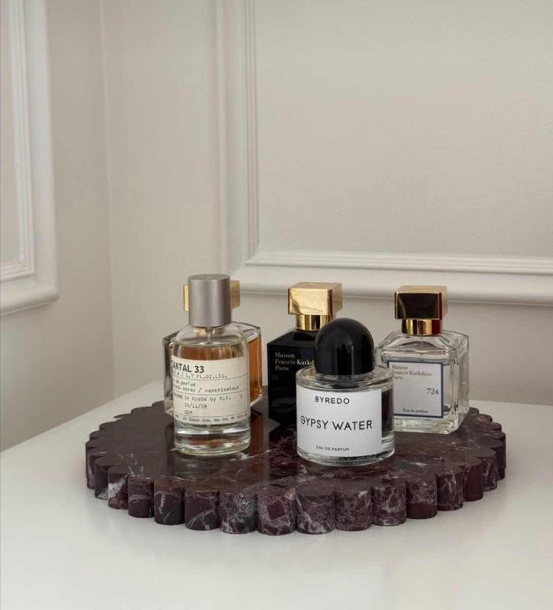 A quiet luxury moment, but make it scent-driven.
My everyday rotation: Byredo Gypsy Water, Le Labo Santal 33, and Maison Francis Kurkdjian 724 — clean, warm, and effortlessly iconic.
If your space smells this good, you’re already doing something right.

luxury perfume collection
niche fragrances flatlay
perfume vanity aesthetic
Byredo Gypsy Water
Le Labo Santal 33
Maison Francis Kurkdjian 724
clean girl fragrance
quiet luxury home decor
designer perfume display
chic vanity styling
high end fragrance collection
minimal luxury aesthetic

#LTKGiftGuide #LTKBeauty