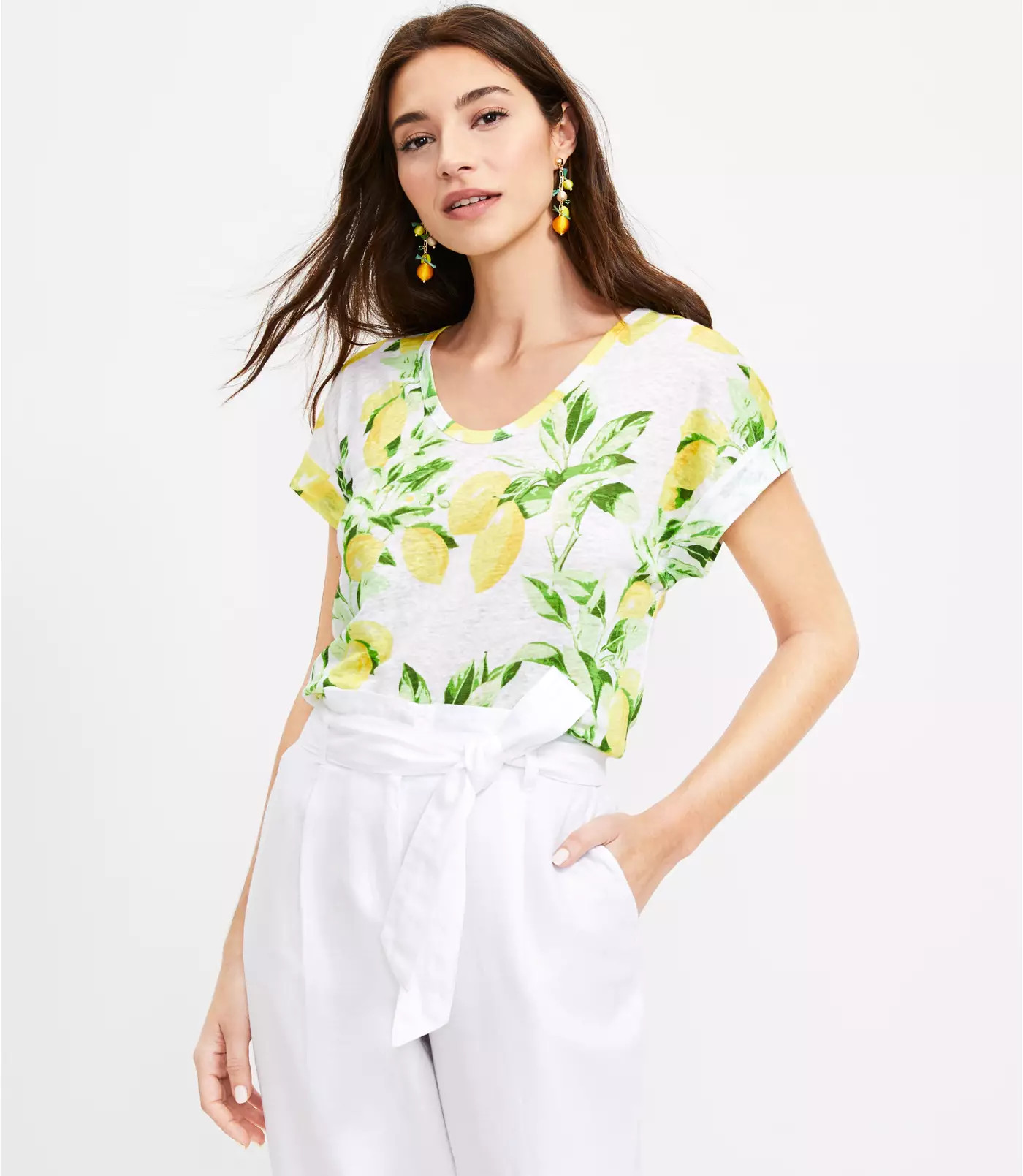 Lemon Linen Tee | LOFT | LOFT