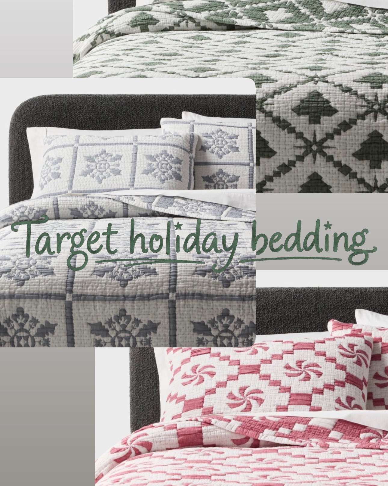 Target holiday bedding / holiday quilt set / bedding on salw

#LTKHoliday #LTKHome #LTKFindsUnder100