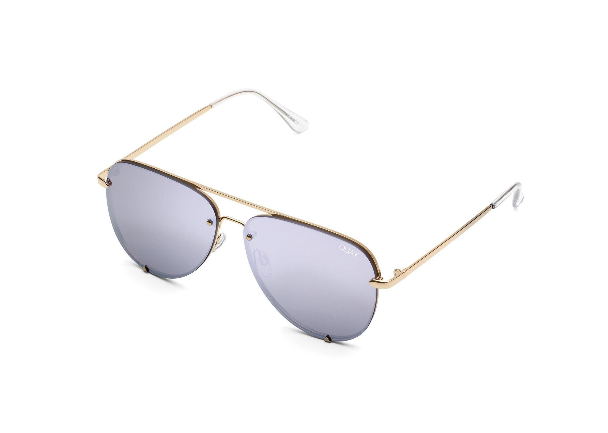 HIGH KEY RIMLESS MINI - GLD/LIL | Quay Australia