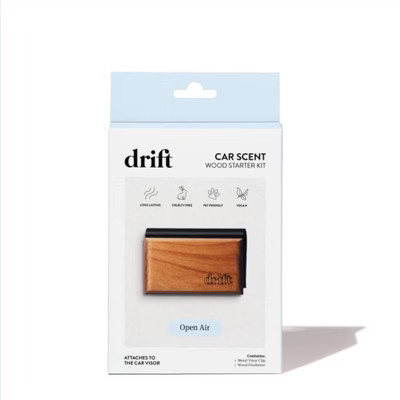 Drift Co Car Wood Air Freshener Car Odor Eliminator Open Air Scent Starter Kit | Target