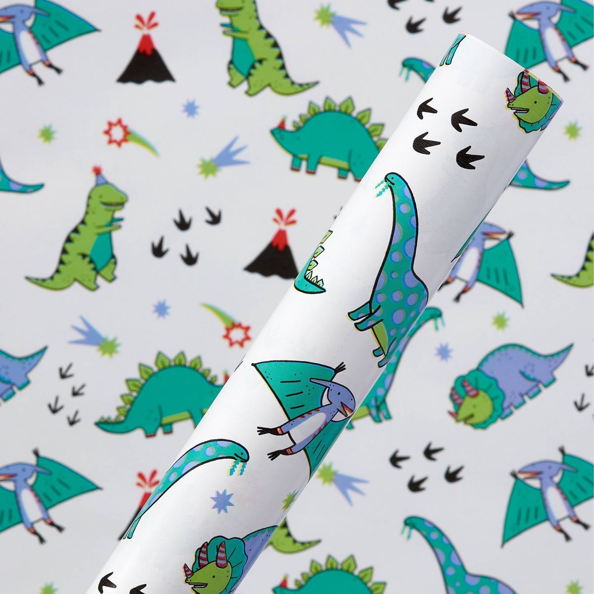 Dinosaurs Kids' Birthday Roll Gift Wrap - Spritz™ | Target