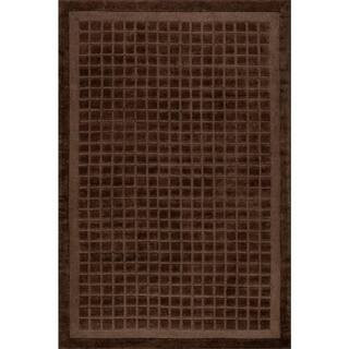 Fritz Checked Wool Brown 8 ft. x 10 ft. Indoor Area Rug | The Home Depot