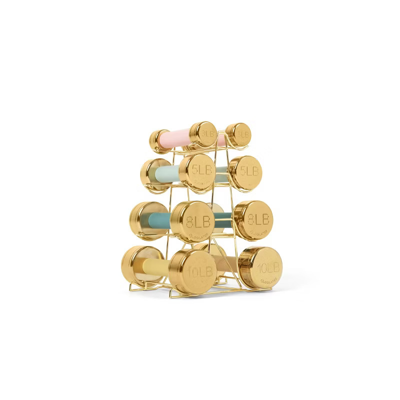 Blogilates 4 Tier Weight Rack - Gold | Target