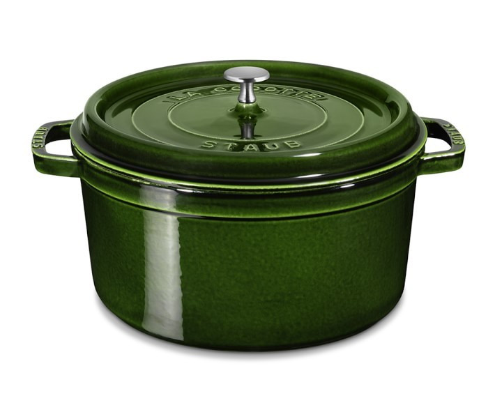 Staub Enameled Cast Iron Round Dutch Oven, 7-Qt., Basil | Williams-Sonoma