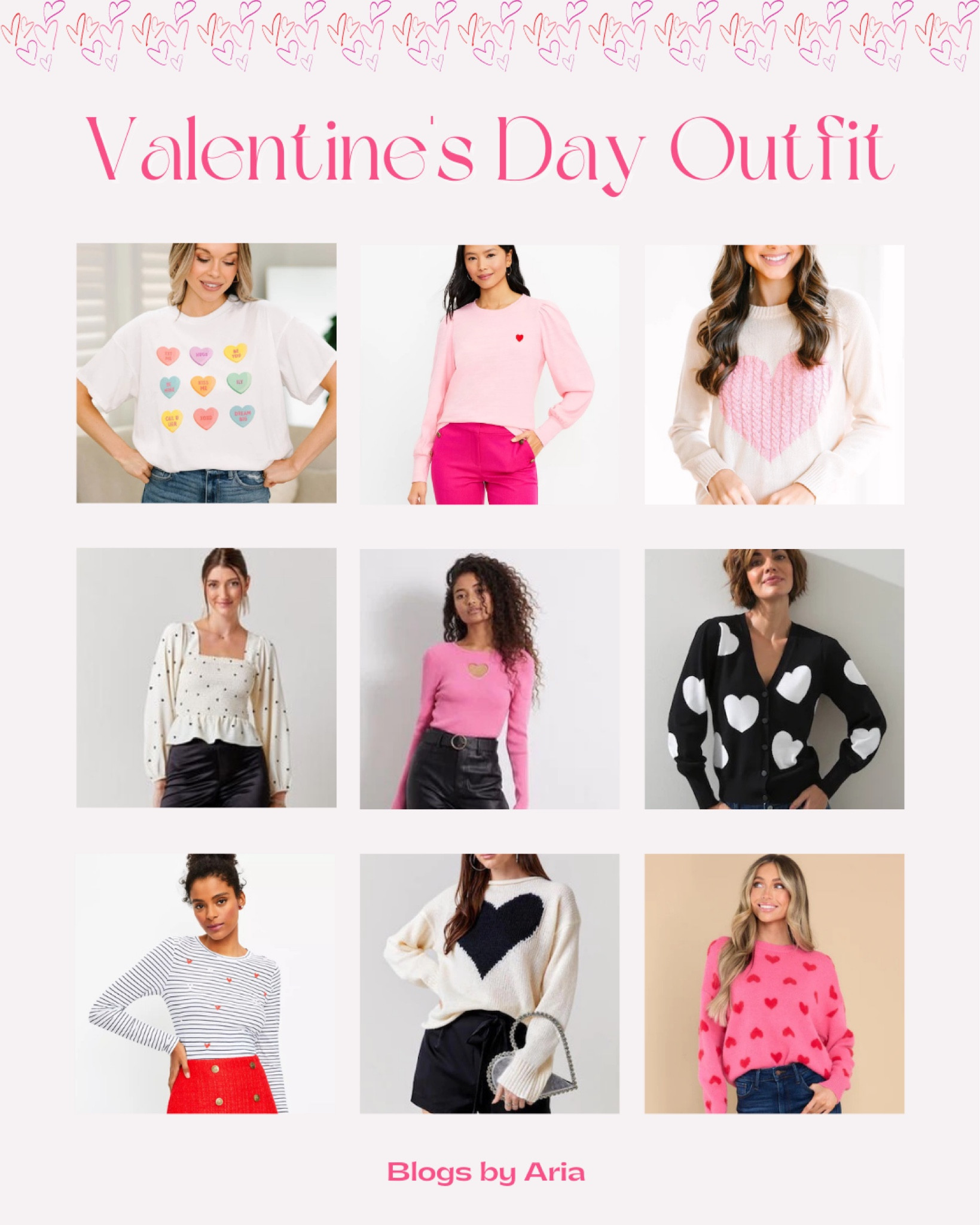 Valentine’s Day outfit ideas. Heart shirt. Heart sweater. What to wear for Valentine’s Day  

#LTKstyletip #LTKSeasonal #LTKFind