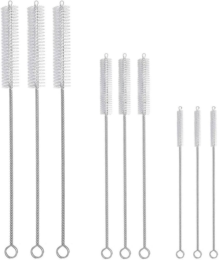 9-Piece Straw Cleaner Brush Kit for Stanley - (3-Size) Extra Long Pipe Cleaners, Straw Cleaning B... | Amazon (US)