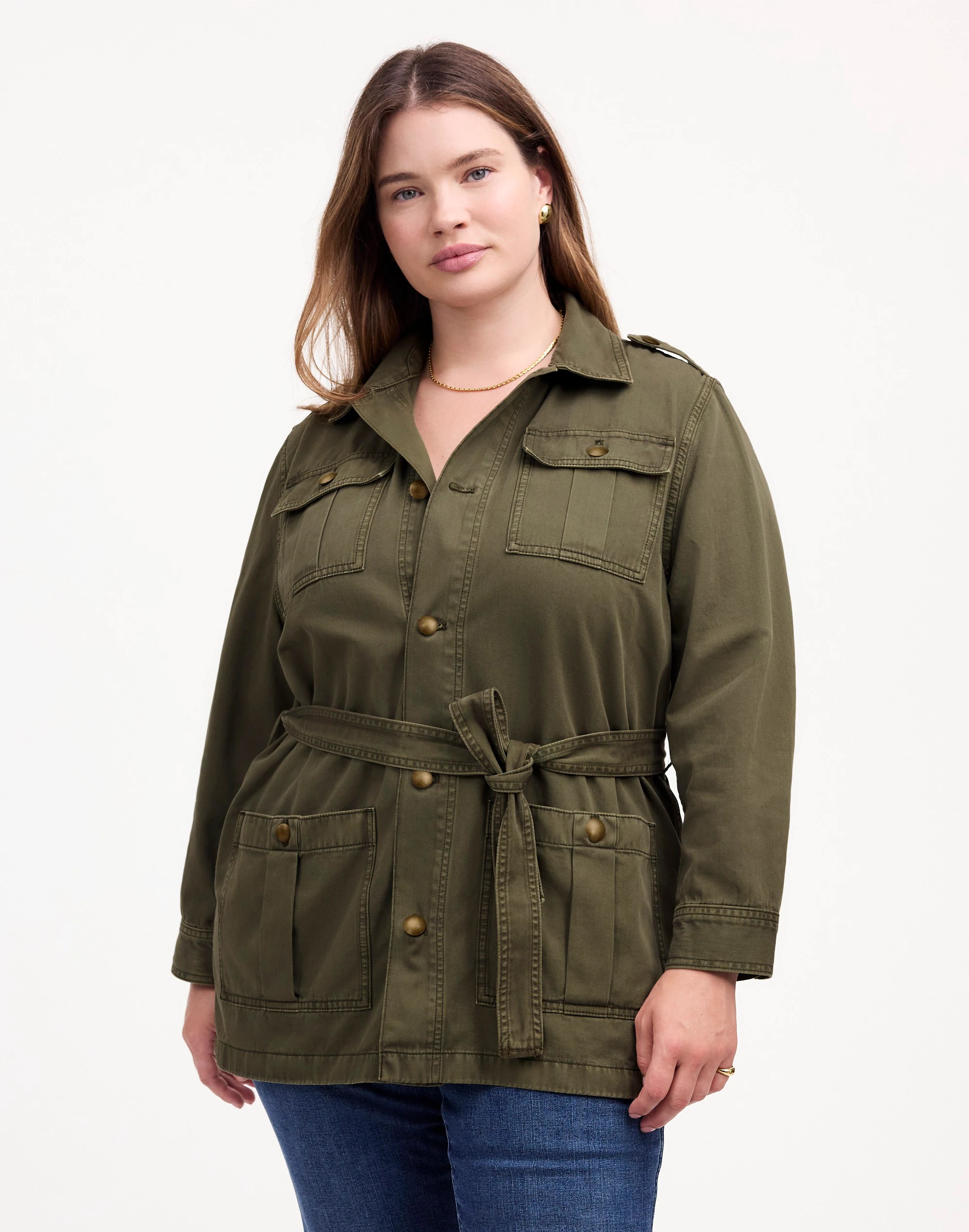 Plus Chino Safari Jacket in Faded Ivy | Madewell