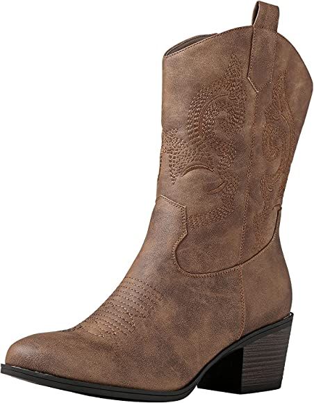 GLOBALWIN Women's The Western Cowboy Cowgirl Boots | Amazon (US)