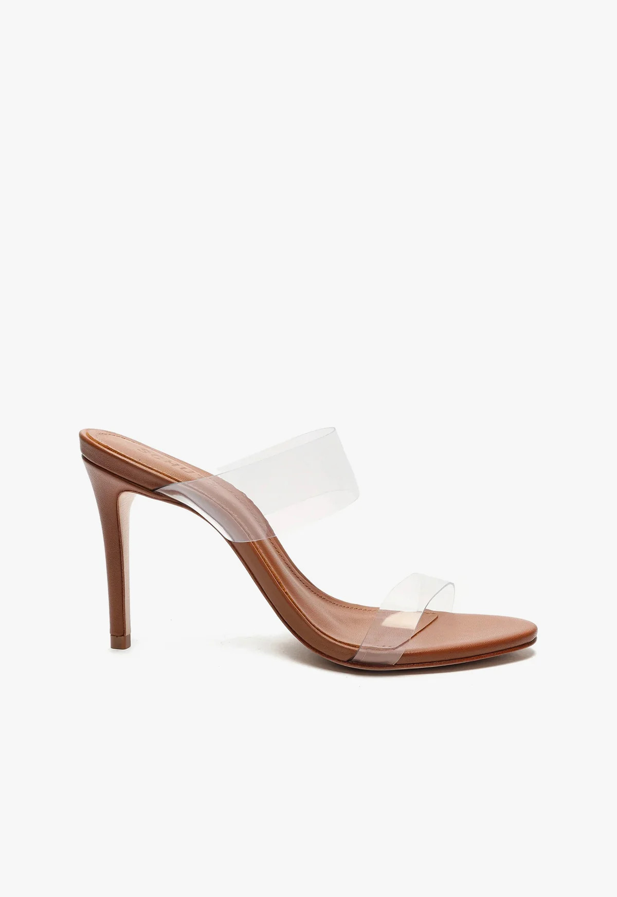 Ariella Stiletto Sandal | Brown | Vinyl | Schutz (US)