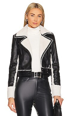 Le Superbe Presley Jacket in Black Vegan Leather from Revolve.com | Revolve Clothing (Global)
