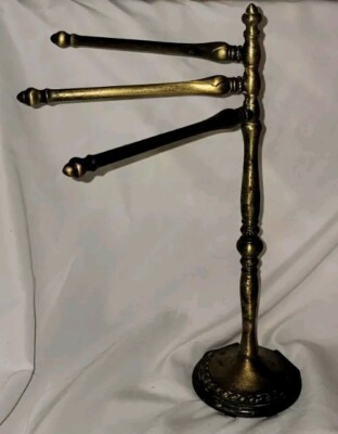 Vintage Amerock Carriage House 3 Arm Swing Bathroom Towel Holder Brass Finish  | eBay | eBay US