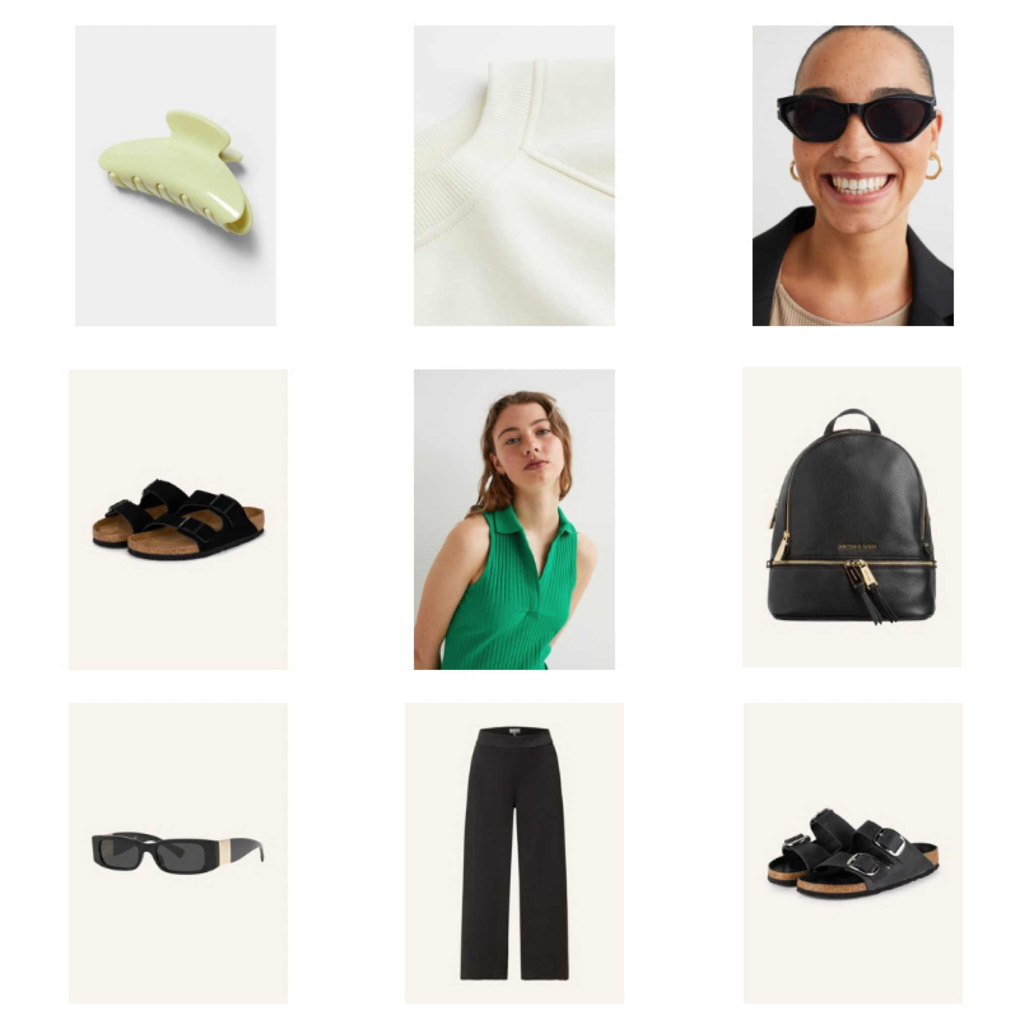 Casual Look. Fashion Blogger Girl by Style Blog Heartfelt Hunt. Girl with blond hair wearing a green dress as a top, black pants, white sweatshirt, black slim sunglasses, check-board pattern hair clip, Rebecca Minkoff backpack and Birkenstock sandals. #colorfuloutfit #colorfulstyle #colorfulfashion#colorfullooks  #fashionfun #cutesummeroutfit #summerfashion2022 #summerlookbook  #fitcheck #dailylooks #dailylookbook

#LTKSeasonal