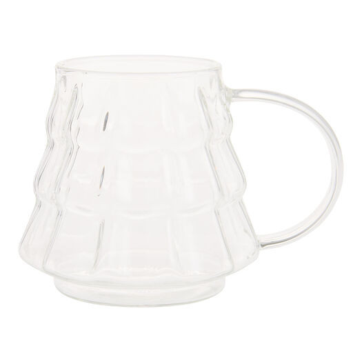 Modern Christmas Tree Figural Glass Mug by World Market | World Market