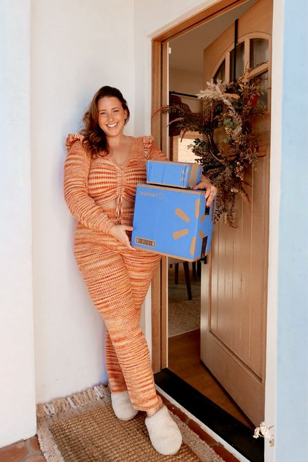 I just love a @walmart blue box delivery and thanks to my Walmart+ membership I always get free shipping! I love using the @walmart app to check to see what new arrivals have dropped and am always on the hunt for cute comfy sets like the one I’m wearing 🧡 today! It’s SO soft too! I saw this set on the app and immediately added to cart! 🧡 Now is the perfect time to sign up for a #WalmartPlus #Walmart+ membership — not only do you get free shipping but you can get free delivery on groceries, up to 10 cents off per gallon at over 14k stations nationwide! (See Walmart+ Terms & Conditions) Plus they give you a free 30 day trial to make sure you absolutely love it! Head to my stories and @shop.ltk to learn more and shop this set + some of my other favorite fashion and home finds! #walmartpartner #liketkit 

#LTKcurves #LTKunder100 #LTKunder50