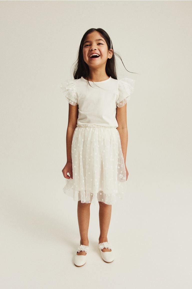 2-piece Top and Tulle Skirt Set | H&M (US + CA)