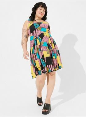 Disney Nightmare Before Christmas Jack And Sally Mini Reversible Skater Dress | Torrid (US & Canada)