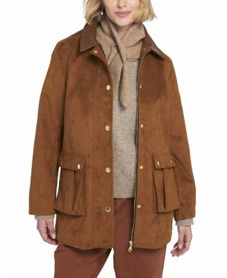 ELLE Collection Faux Suede Barn Jacket | Bloomingdale's Women | Bloomingdale's (AU)