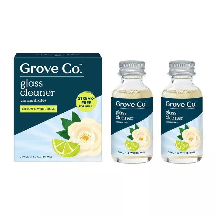 Grove Co. Glass Cleaner Concentrates - Citron & White Rose - 2pk | Target