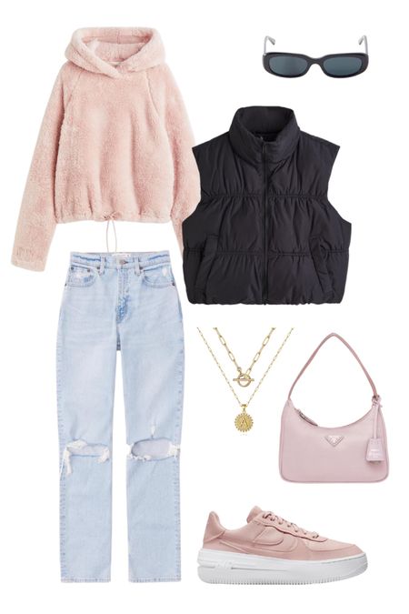 Pink fall winter outfit with puffer vest 

#LTKSeasonal #LTKU #LTKHoliday